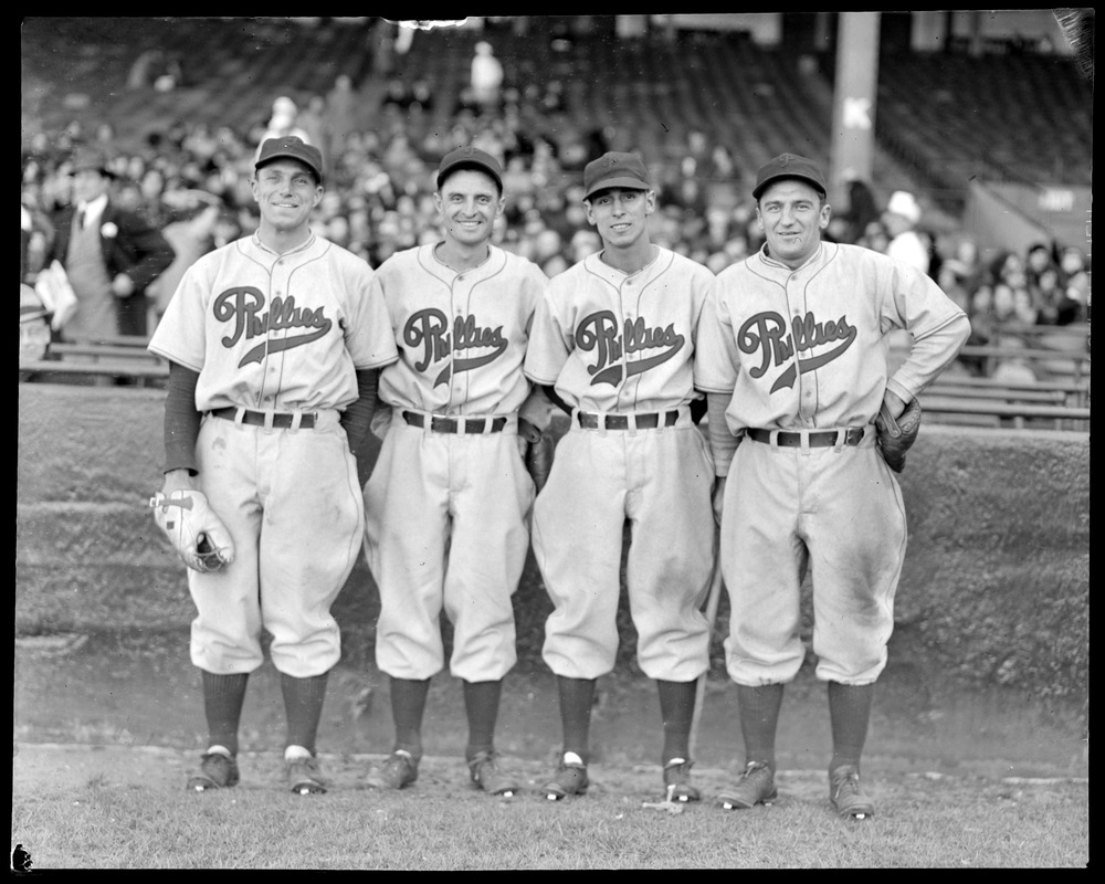 Phillies players at Braves Field