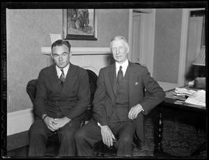 Connie Mack and Wally Moses of the Athletics