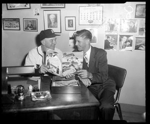 Braves manager Billy Southworth in his office