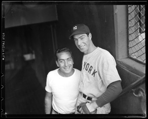 Johnny Orlando, Red Sox clubhouse manager with Joe DiMaggio