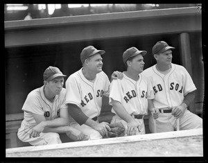Red Sox players at Fenway