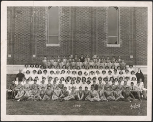 3-8th grades, graduation, Blessed Sacrament School, 1949