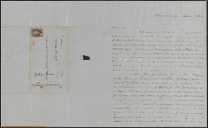 Judge Edward Mellen letter to Rev. Francis Wayland