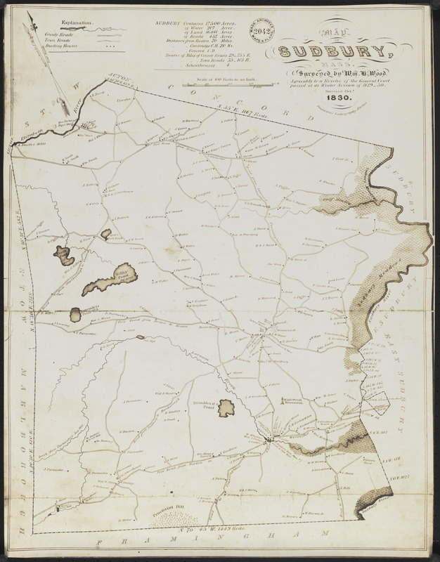 Map of Sudbury, Mass.