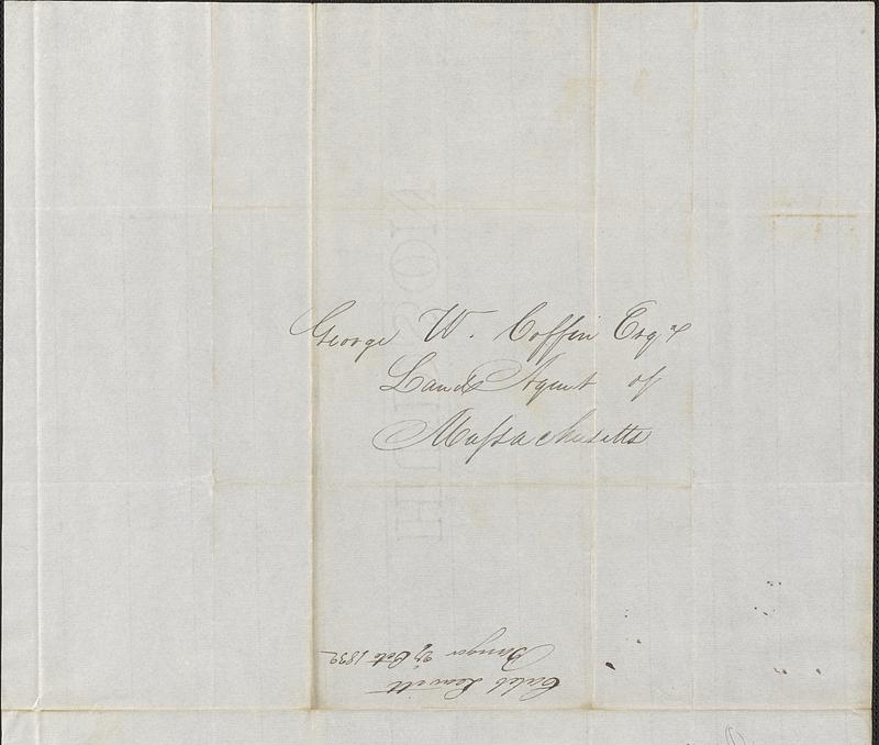 Caleb Leavitt to George Coffin, 27 October 1832