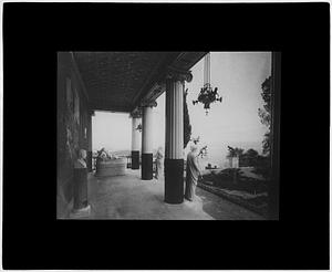 Greece. Corfu. Villa Achilleion colonnade