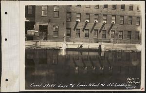 A.G. Spalding Brothers, canal staff gage #5, lower wheel #2, Chicopee, Mass., May 15, 1928