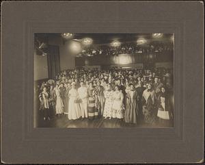 Costumed group photo at Hopkinton Town Hall