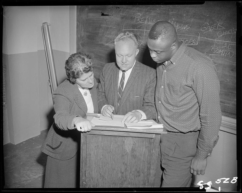 Frank C. Eldridge in the classroom