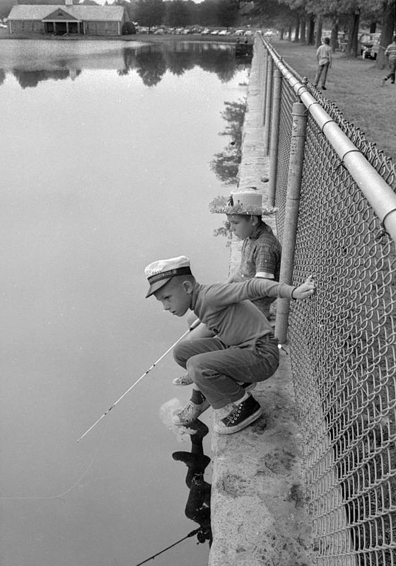 Fishing at Buttonwood Park, New Bedford