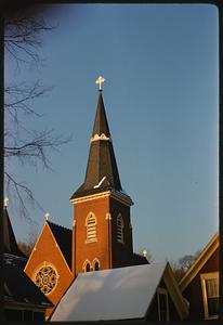 Steeple and roof of building