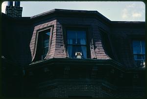 Exterior view of bay window, Roxbury, Boston