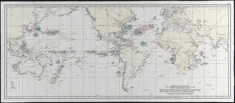 Distribution of the Sperm Whale based on Logbook Records dating from 1761-1920