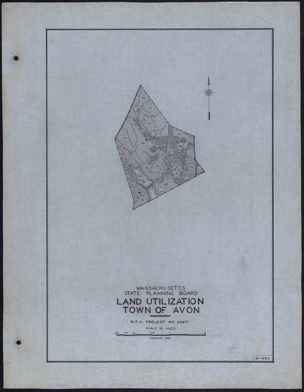 Land Utilization Town of Avon Digital Commonwealth