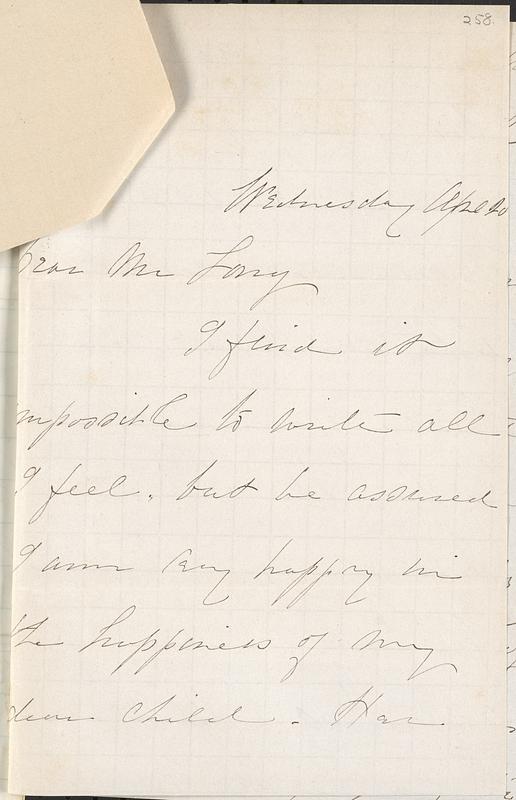 Letter from Helen M. Glover to John D. Long, April 20