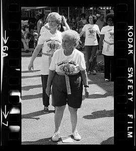 Oldsters' "Shape Up Boston" exercise class, Framingham