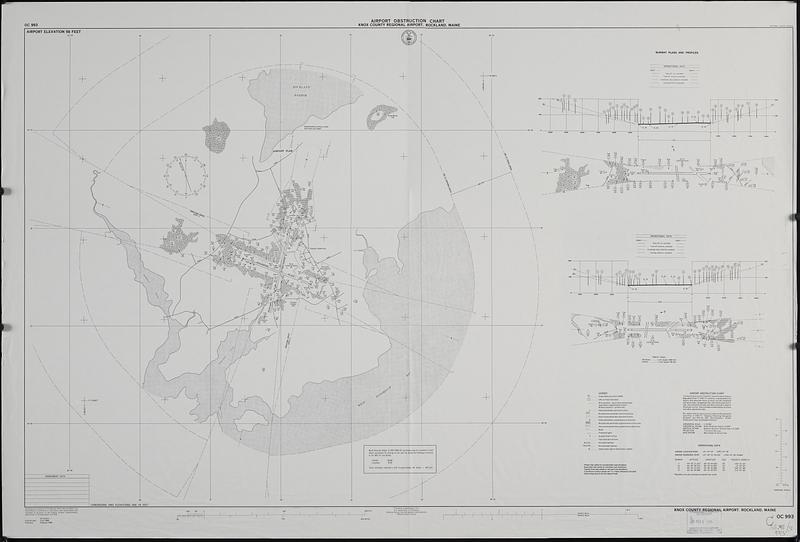 Airport obstruction chart, OC 993, Knox County Regional Airport, Rockland, Maine