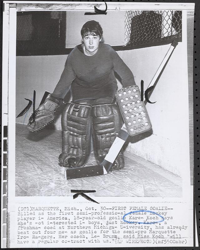 First female goalie