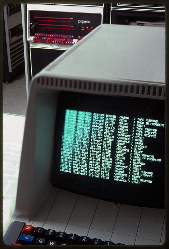 Digital Equipment Corporation PDP 8 computer and CRT monitor, Maynard