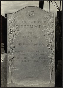 Gravestone of John Gardner Coolidge