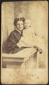 Helen Mead Granger Stevens (Mrs. Henry James Stevens) with daughter, Gertrude