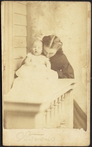 Helen Mead Granger Stevens (Mrs. Henry James Stevens) with daughter, Gertrude