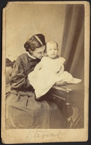 Helen Mead Granger Stevens (Mrs. Henry James Stevens) with daughter, Gertrude