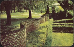 Postcard of Serpentine Wall at University of Virginia