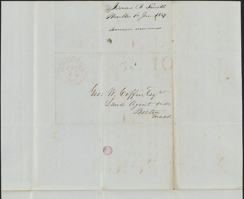 Isaac B. Smith to George Coffin, 12 January 1847 - Digital Commonwealth