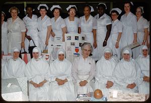 Group portrait of women in nurses' uniforms