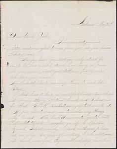 Letter from Zadoc Long III to John D. Long, November 22, 1874