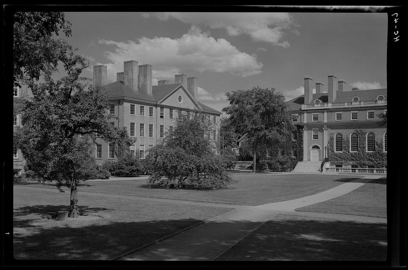 Radcliffe College in contrasting seasons, summer, Cambridge