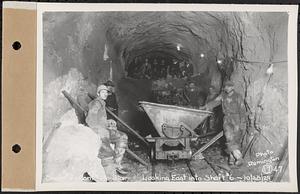 Contract No. 17, West Portion, Wachusett-Coldbrook Tunnel, Rutland, Oakham, Barre, Shaft 7, looking east into Shaft 6, Rutland, Mass., Oct. 25, 1929
