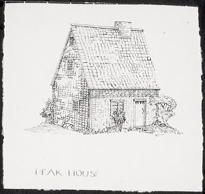 Peak House sketches, clippings