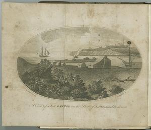 A view of Fort Oswego, on the shore of L. Ontario. lat 43°, 23', 05"