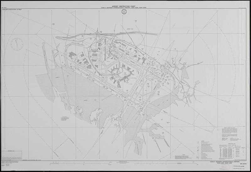 Airport obstruction chart, OC 610, John F. Kennedy International Airport, New York, New York