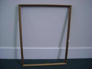 Thin, gilt rectangular frame