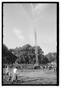 Fire truck and ladder