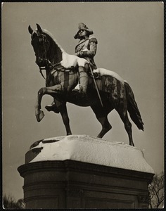 Ball's statue of Washington. Public Gardens, Boston