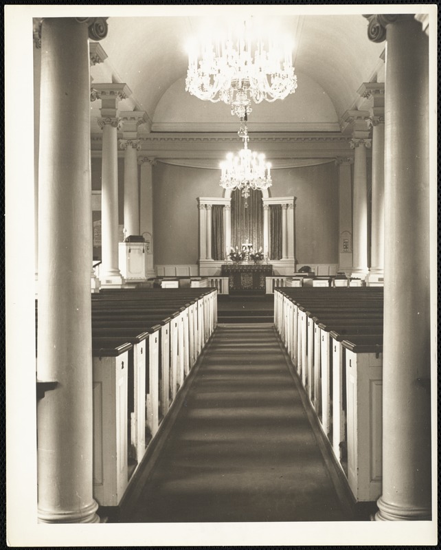 Interior of Christ Church Cambridge, Mass.