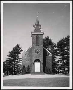 St. Patrick's Roman Catholic Church, Newcastle, Maine.Built 1803-1808, was dedicated by Father Jean de Cheverus, who became the first Roman Catholic bishop of New England in 1808.