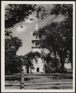 Massachusetts. Falmouth - Congregational Church - Paul Revere bell in steeple