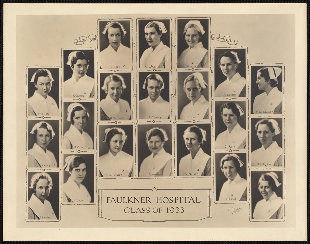 Faulkner Hospital School of Nursing class of 1933