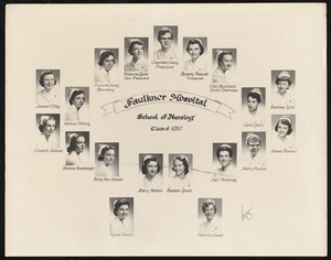 Faulkner Hospital School of Nursing class of 1957