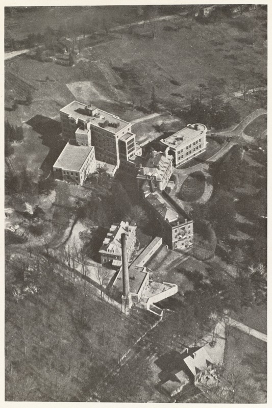 Airplane view of Faulkner Hospital