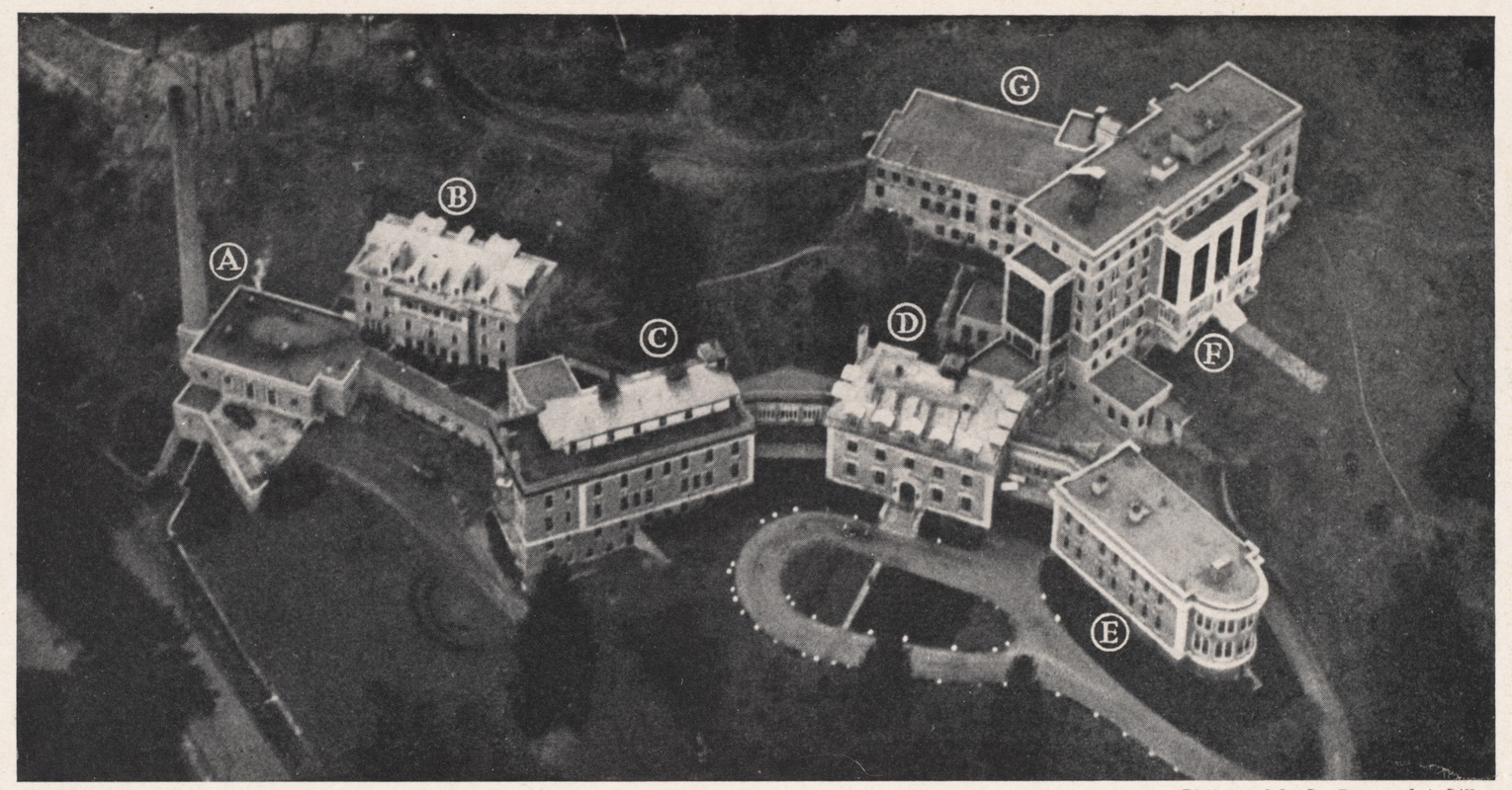 Air view of Faulkner Hospital