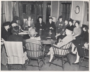 Meeting of the Faulkner Hospital Aid Association officers