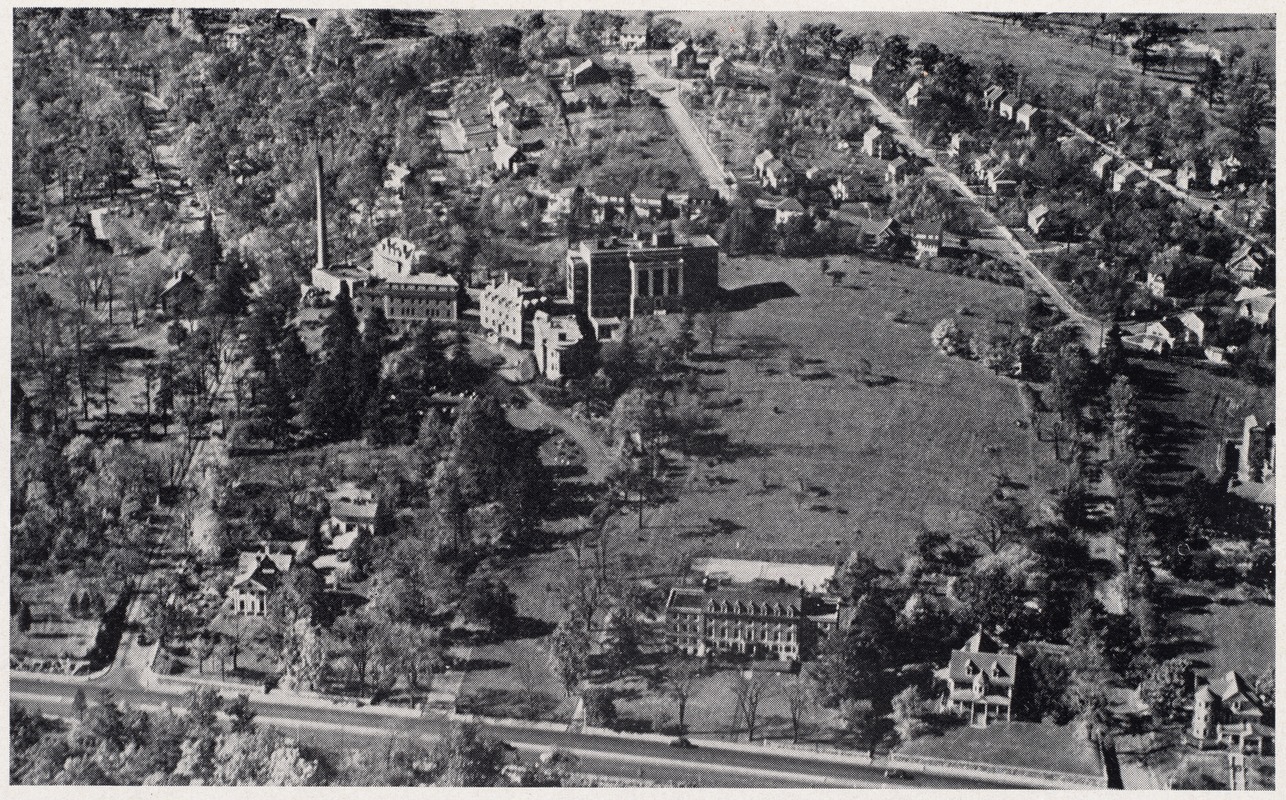 Air view of the Faulkner Hospital