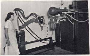 X-ray therapy equipment at Faulkner Hospital