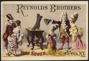Reynolds Brothers fine shoes, Utica, N. Y.